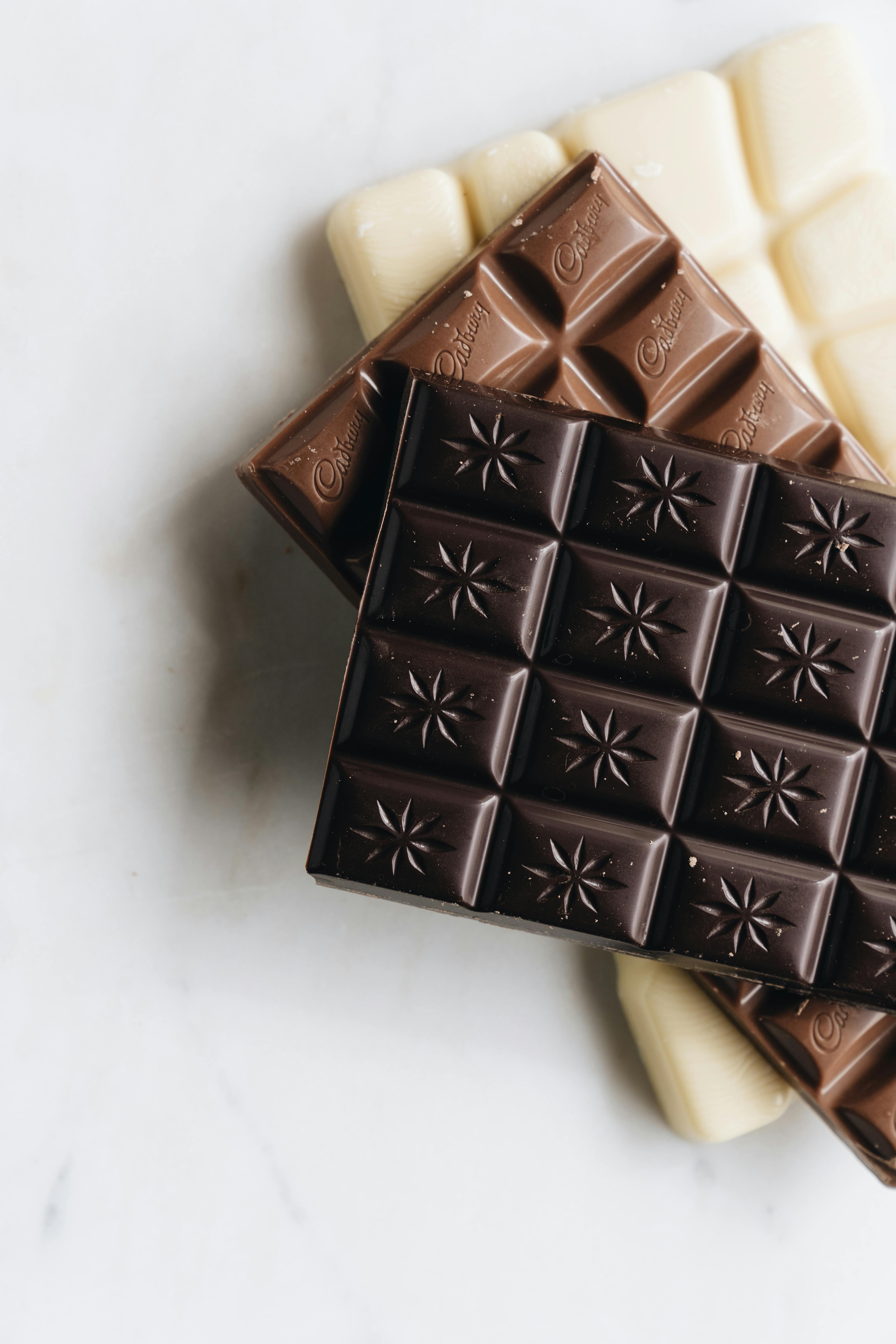 Swiss-style chocolate bars representing the craft Cailler brought to the Alps